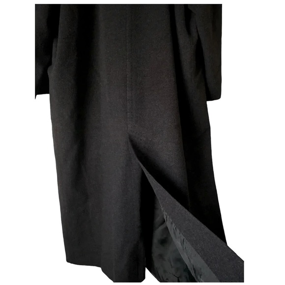 CINZIA ROCCA Italian Double Breasted Pure Cashmere Charcoal Grey Peacoat Size 12 - Picture 6 of 10